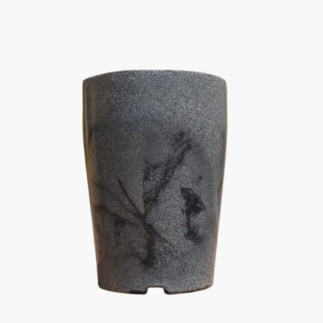 Vaso Coluna 40cm Cinza