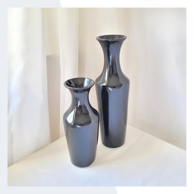 Kit 2 Vasos 31cm Cerâmica Chic