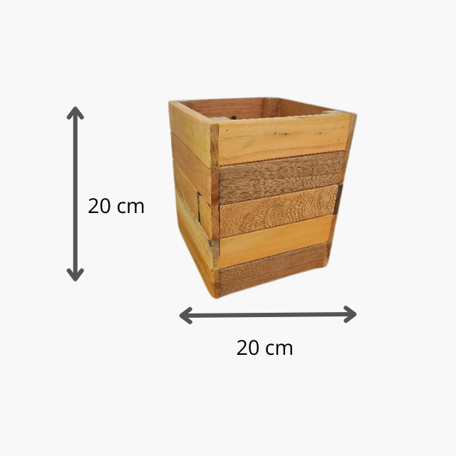 Vaso Madeira Demolição Rústico