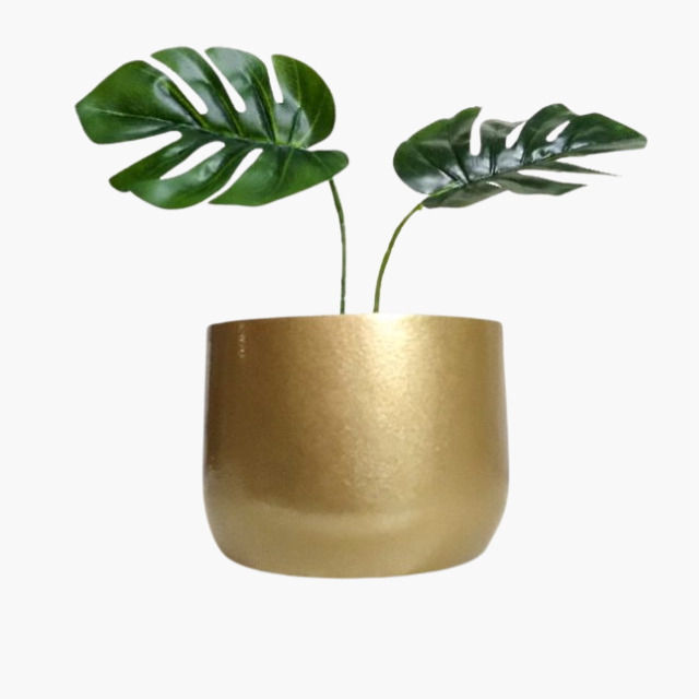 Vaso Decorativo Dourado Ouro para Plantas