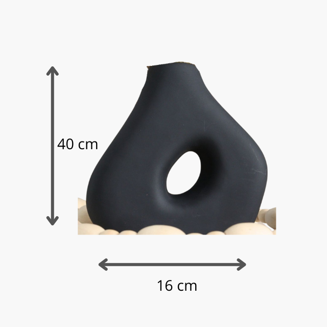 Vaso Nórdico Moderno Cerâmica