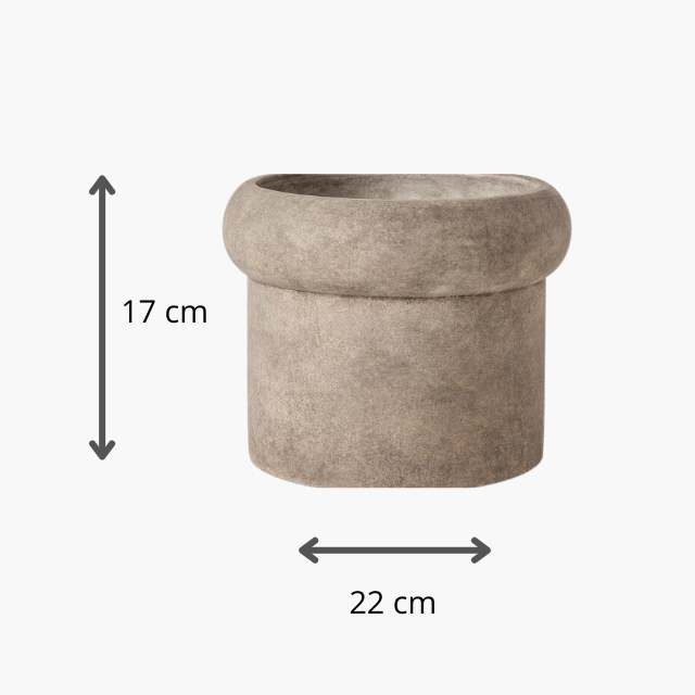 Cachepot em Cimento Queimado