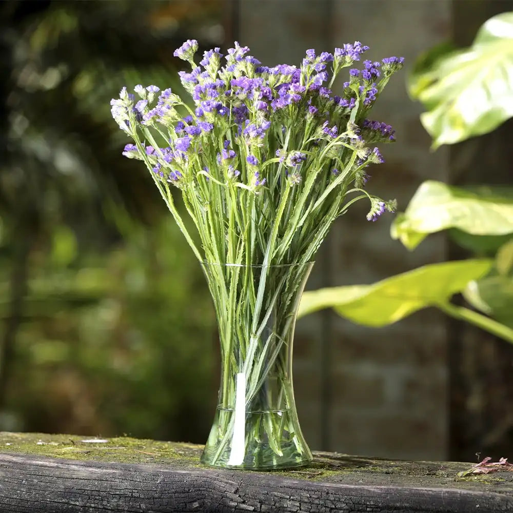 Vaso Vidro 30cm Decorativo Flores