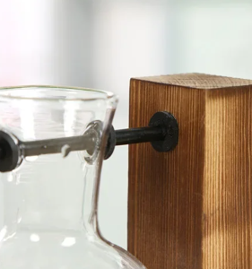 Vaso Vidro 19cm Hidropônico