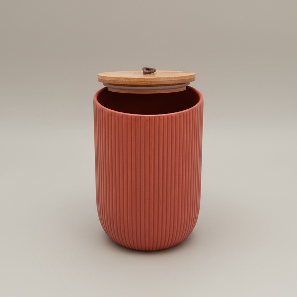 Duo Potiche Ribbed - Coleção Oásis