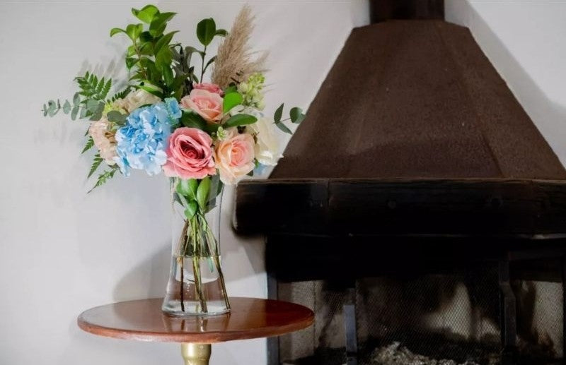 Vaso Vidro 18cm Decorativo Flores