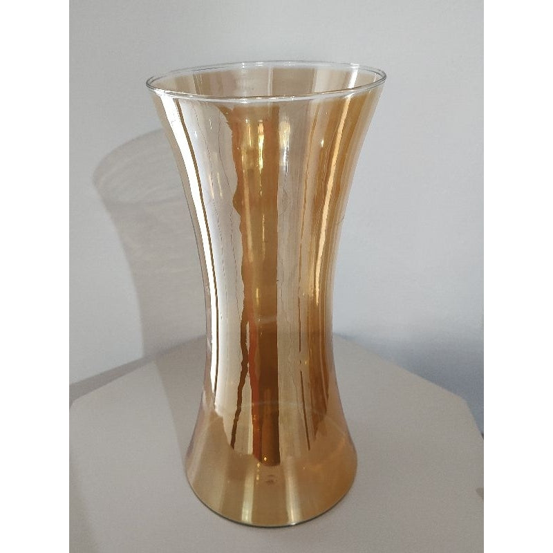 Vaso Vidro 30cm Âmbar