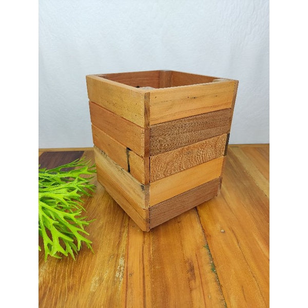 Vaso Madeira Demolição Rústico