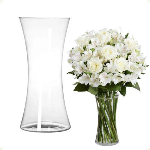 Vaso Vidro 18cm Decorativo Flores