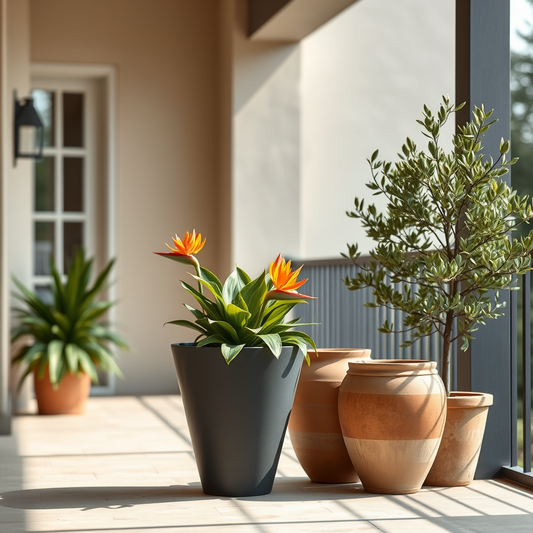 Vaso de barro vs polietileno: qual dura mais na área externa