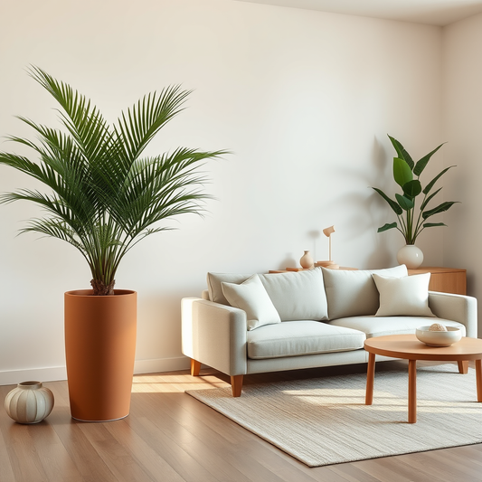 Vaso para palmeira areca: tamanho material e como não errar