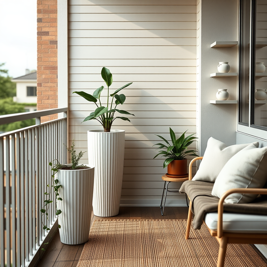 Como decorar varanda pequena com vasos sem perder espaço