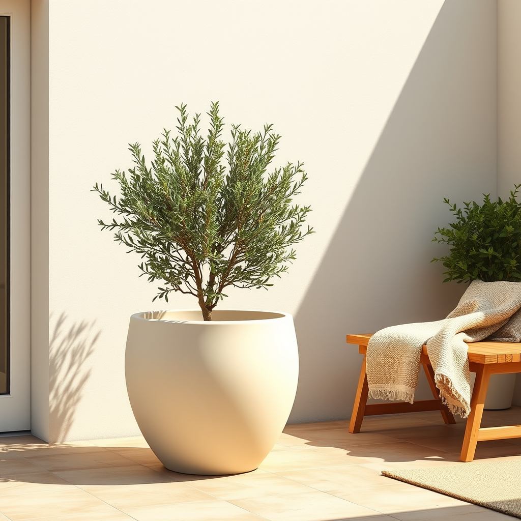 Vasos para áreas com sol pleno