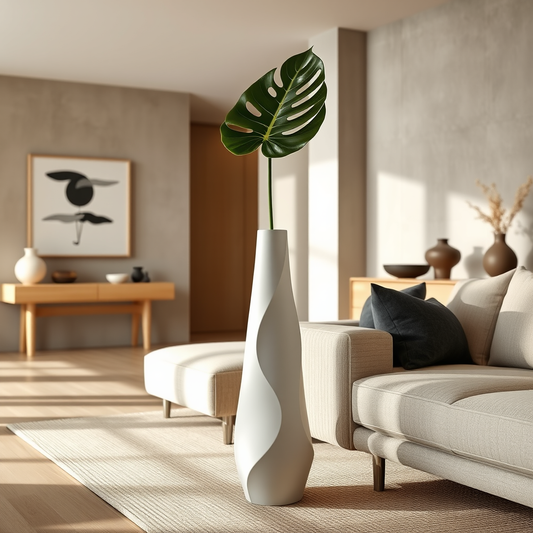 Vaso escultural para sala: como uma peça vira ponto focal