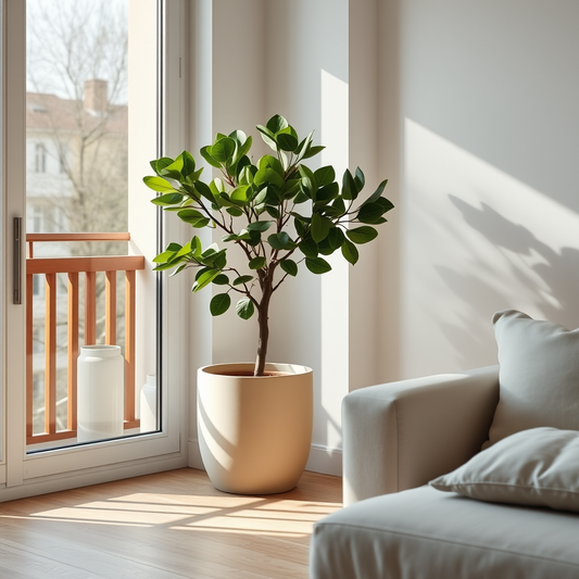 Vaso de plástico esquenta a raiz da planta