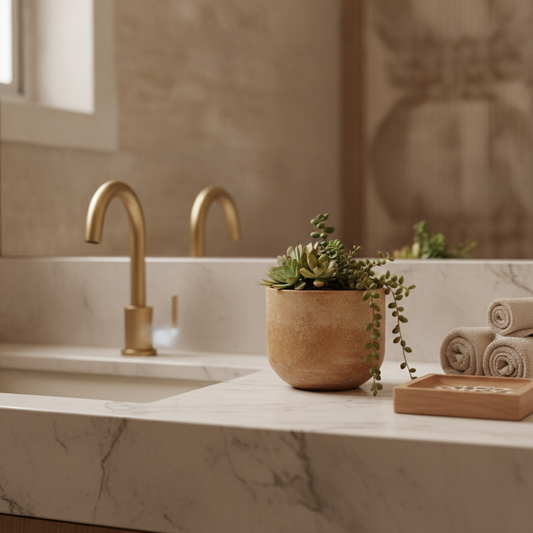 Vasos para Lavabo Elegante: Opções Compactas para Bancadas Pequenas