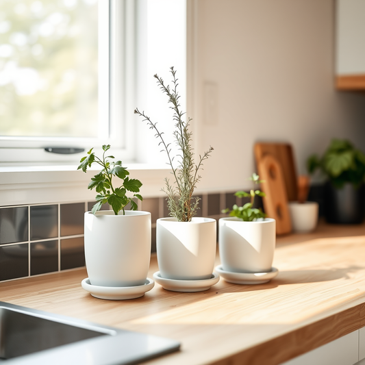 Plantas medicinais em vasos