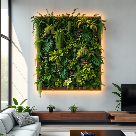 Jardim Vertical Elegante: Crie um Oásis Verde e Estiloso na Sua Casa