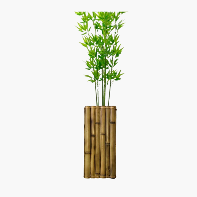 Vaso Bambu 30cm Rústico para Plantas