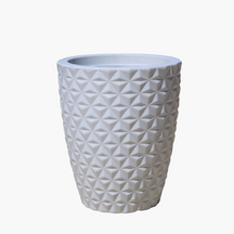 Vaso Coluna Diamante 41cm para Plantas Polietileno