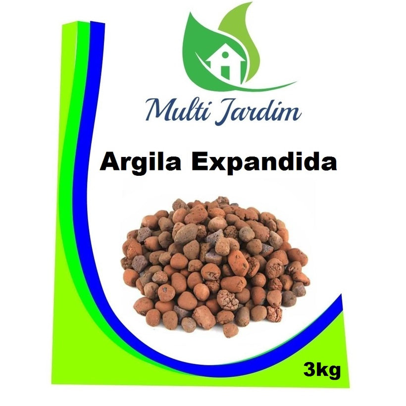 3kg Argila Expandida Para Decoração De Vasos E Jardim