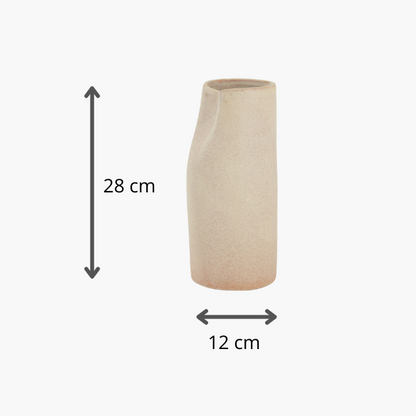 Vaso em Cerâmica Bege
