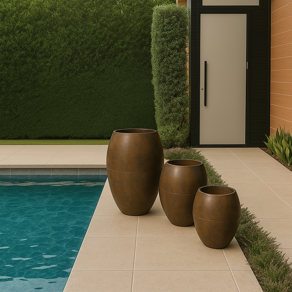 Kit 3 Vasos Polietileno para Plantas (Compre 1 Leve 3)