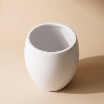 Vaso Bojudo Orb: Off-White Brilhante