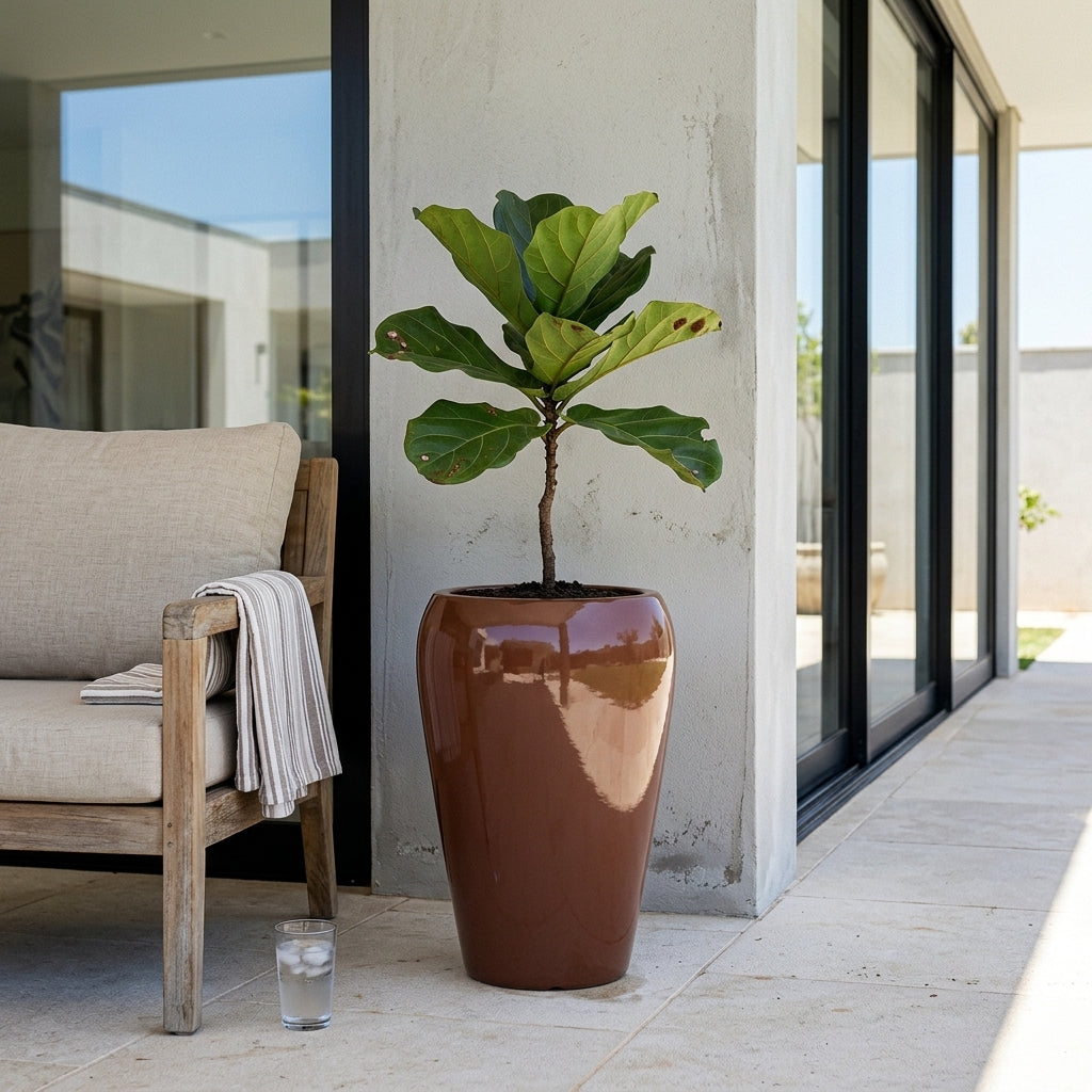 Vaso Coluna Espresso - Acabamento Vitrificado