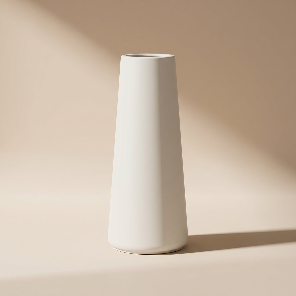 Vaso Coluna Santorini — Off-White Fosco