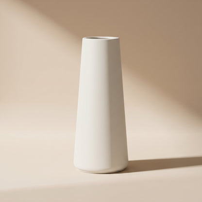 Vaso Coluna Santorini — Off-White Fosco