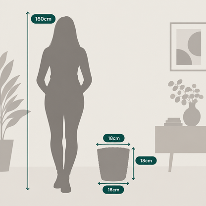 Cachepot de Palha Trançada — Série Natureza