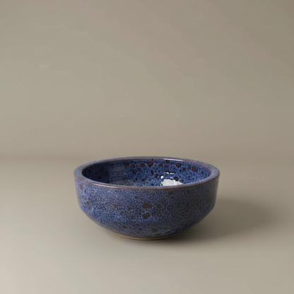 Bacia Escultural Indigo — Série Oceânica