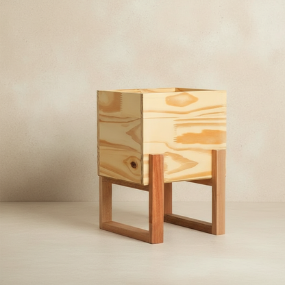 Cachepot Loft Wood — Série Natureza