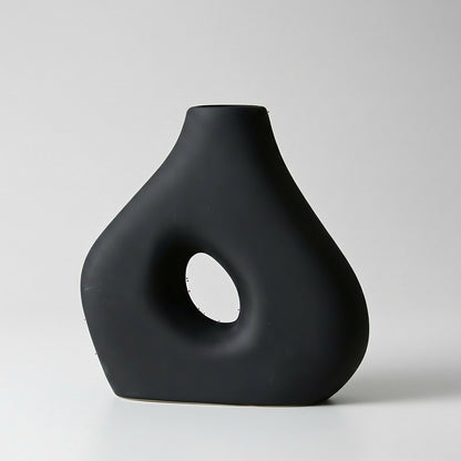 Vaso Orgânico Fluido - Preto Vulcânico