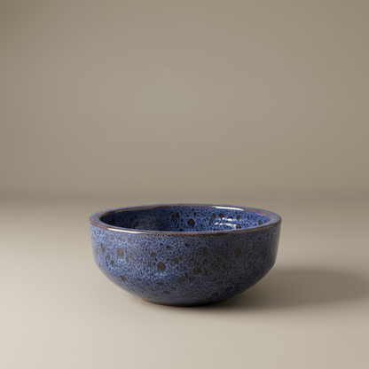Bacia Escultural Indigo — Série Oceânica