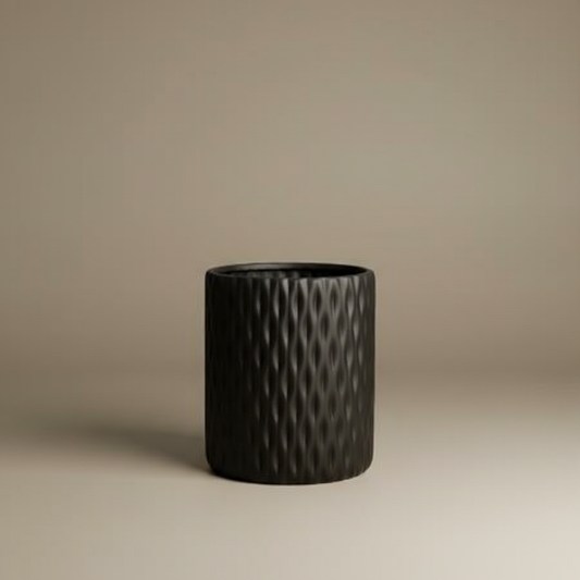 Vaso Texturizado Hive — Coleção Noir