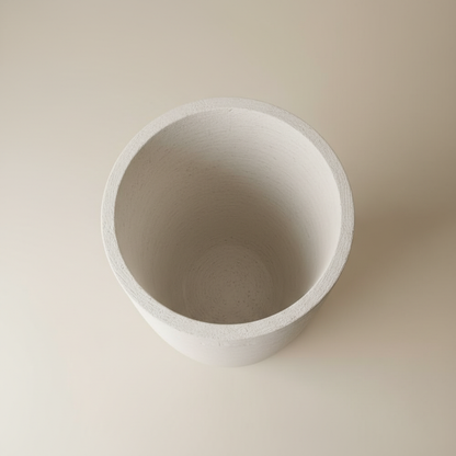 Vaso Coluna Atacama - Textura Branco Mineral