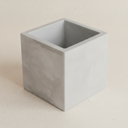 Vaso Cubo Urban Grey — Série Mineral