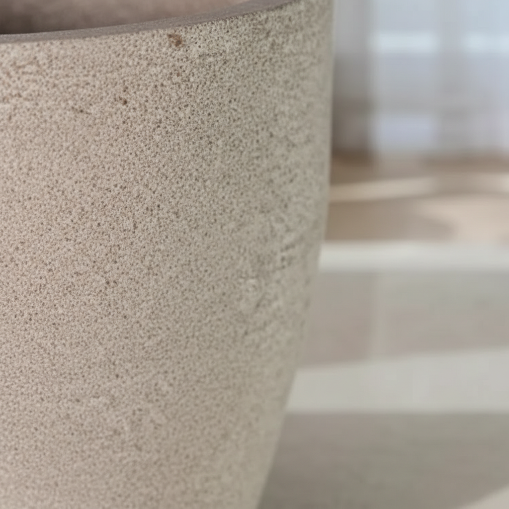 Vaso Bojudo Sahara - Textura Areia