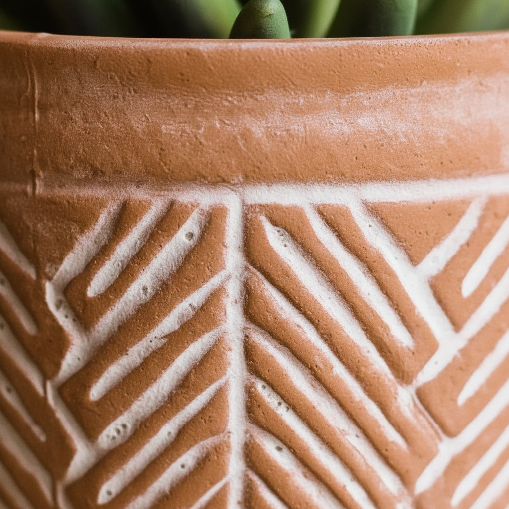 Duo de Vasos Tribal Clay — Série Tons da Terra