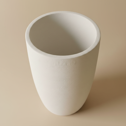 Vaso Coluna Atacama - Textura Branco Mineral