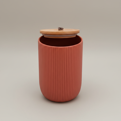 Duo Potiche Ribbed - Coleção Oásis