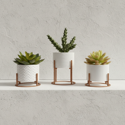 Set Trio Nordic - Com Suporte Rose Gold