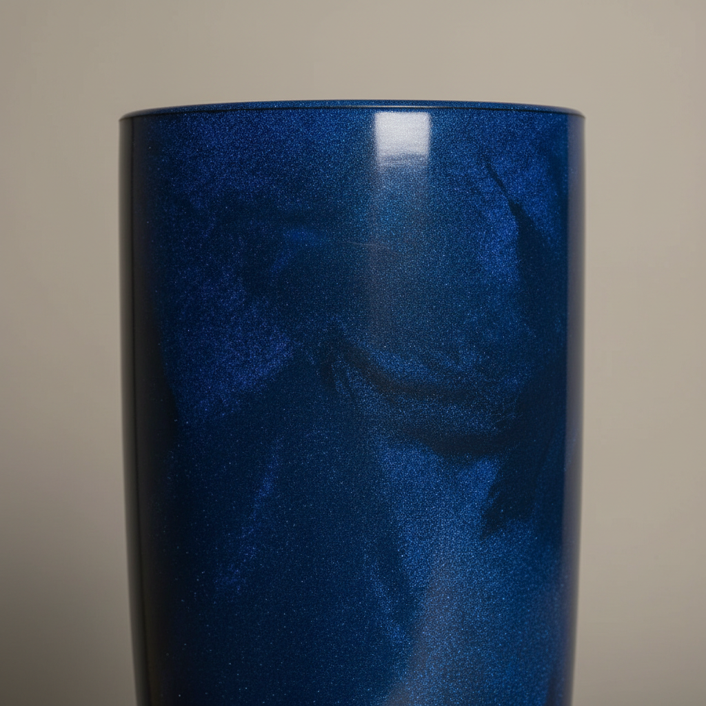 Vaso Coluna Monolith - Azul Profundo