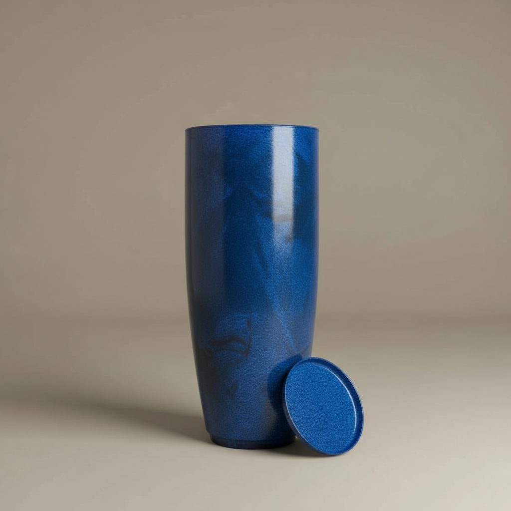 Vaso Coluna Monolith - Azul Profundo