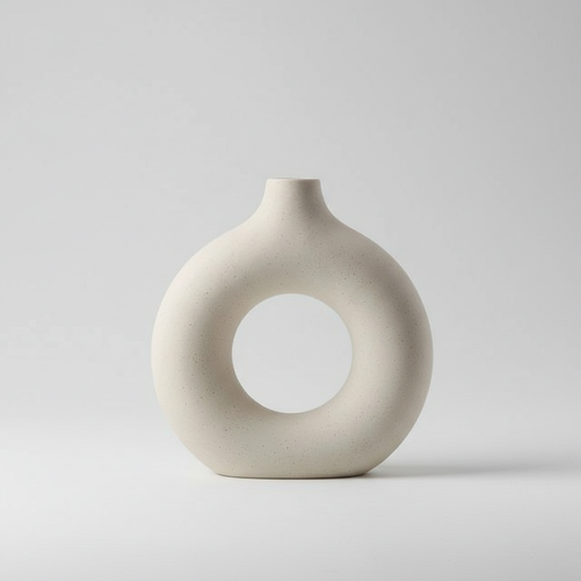 Escultura Circular Halo - Tom Areia