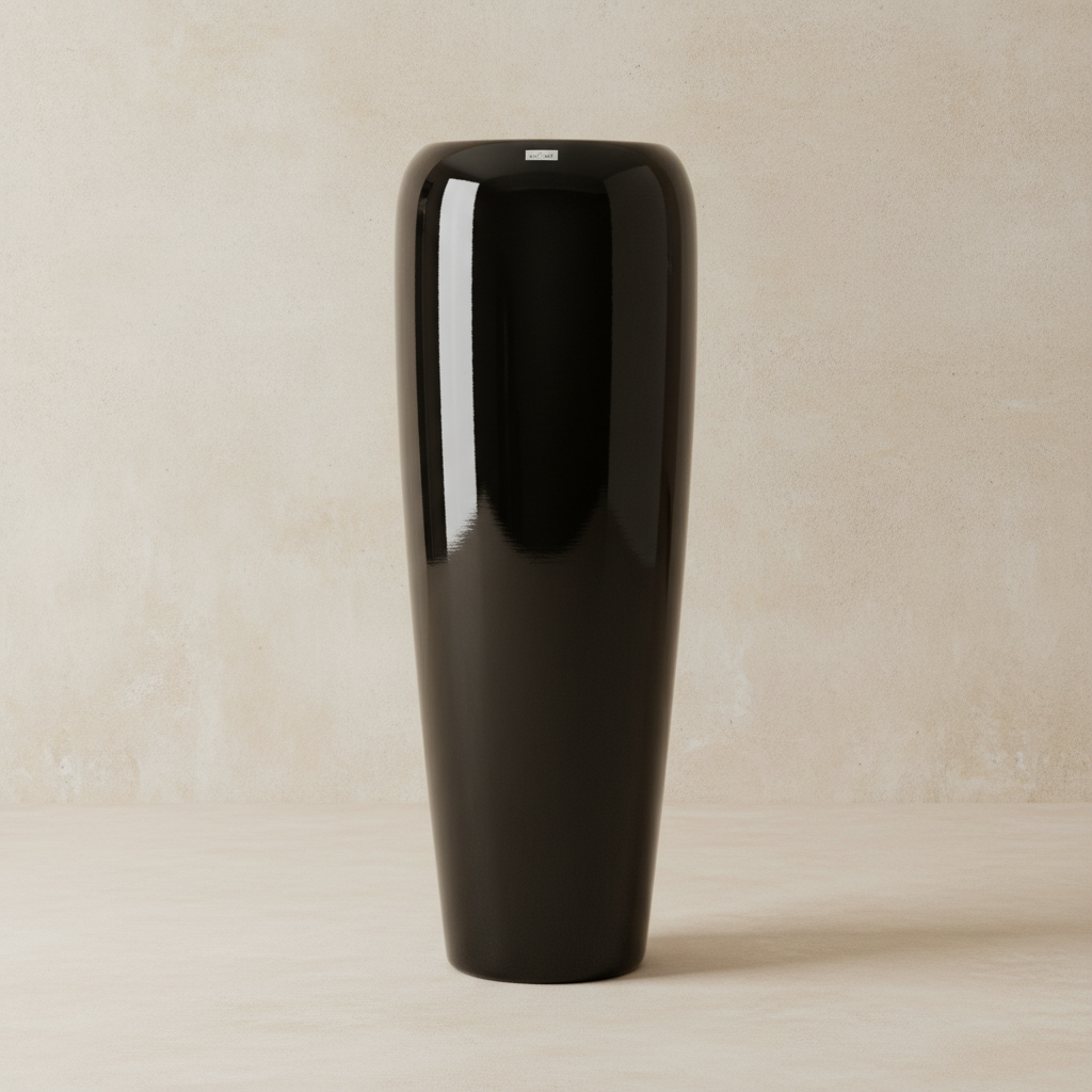 Vaso Coluna Obsidian