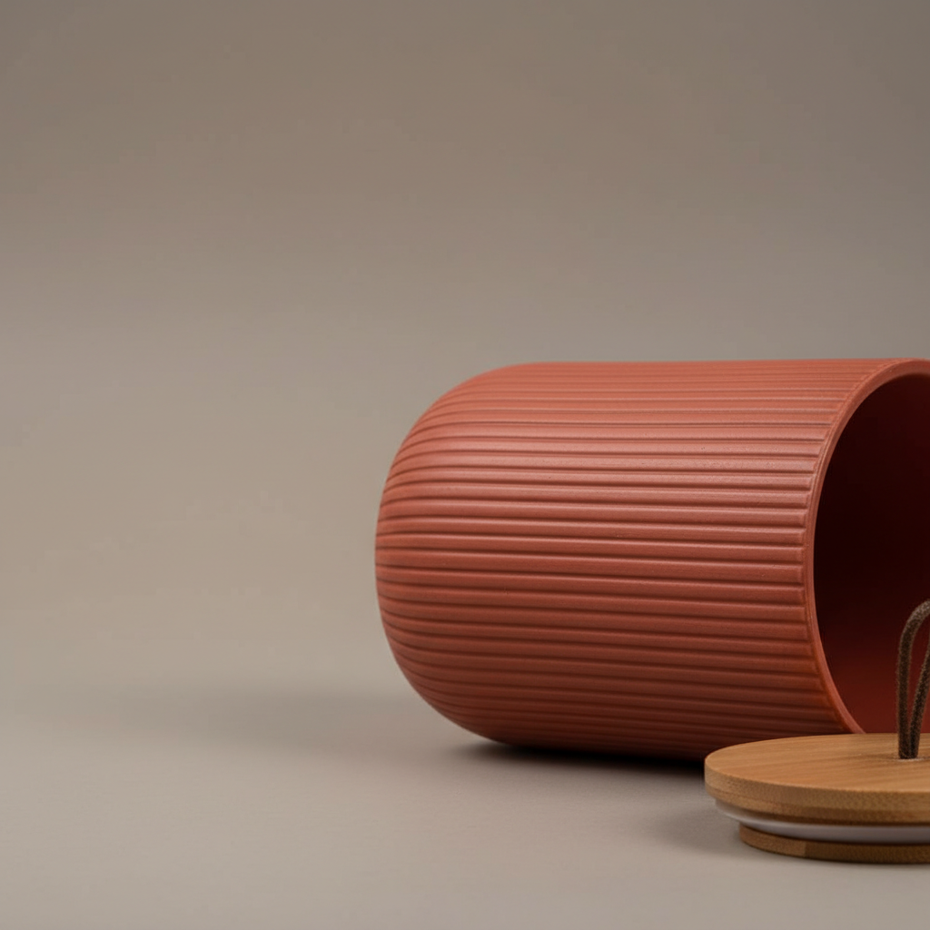 Duo Potiche Ribbed - Coleção Oásis