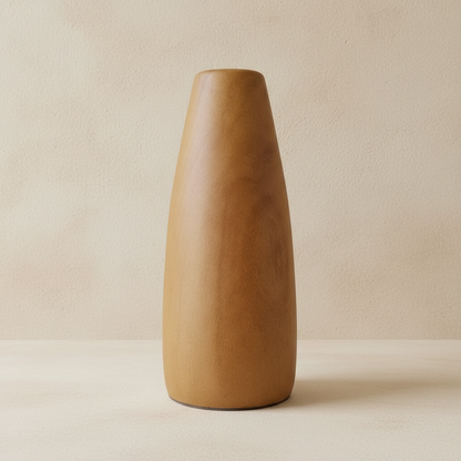 Vaso de Madeira Maciça Aris — Série Natureza